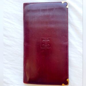 CELINE PARIS VINTAGE LEATHER LONG BIFOLD WALLET